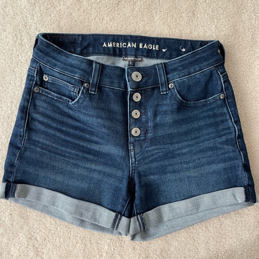 American Eagle Midi Dream Jean Shorts